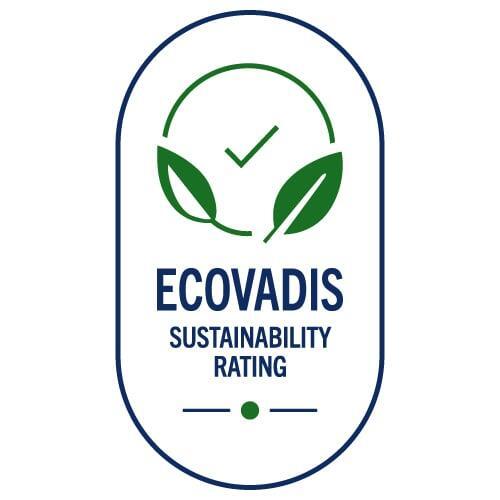 Eco Vadis sustainability rating certification badge.